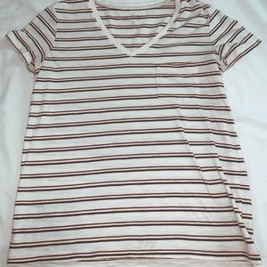 Striped pocket t shirt